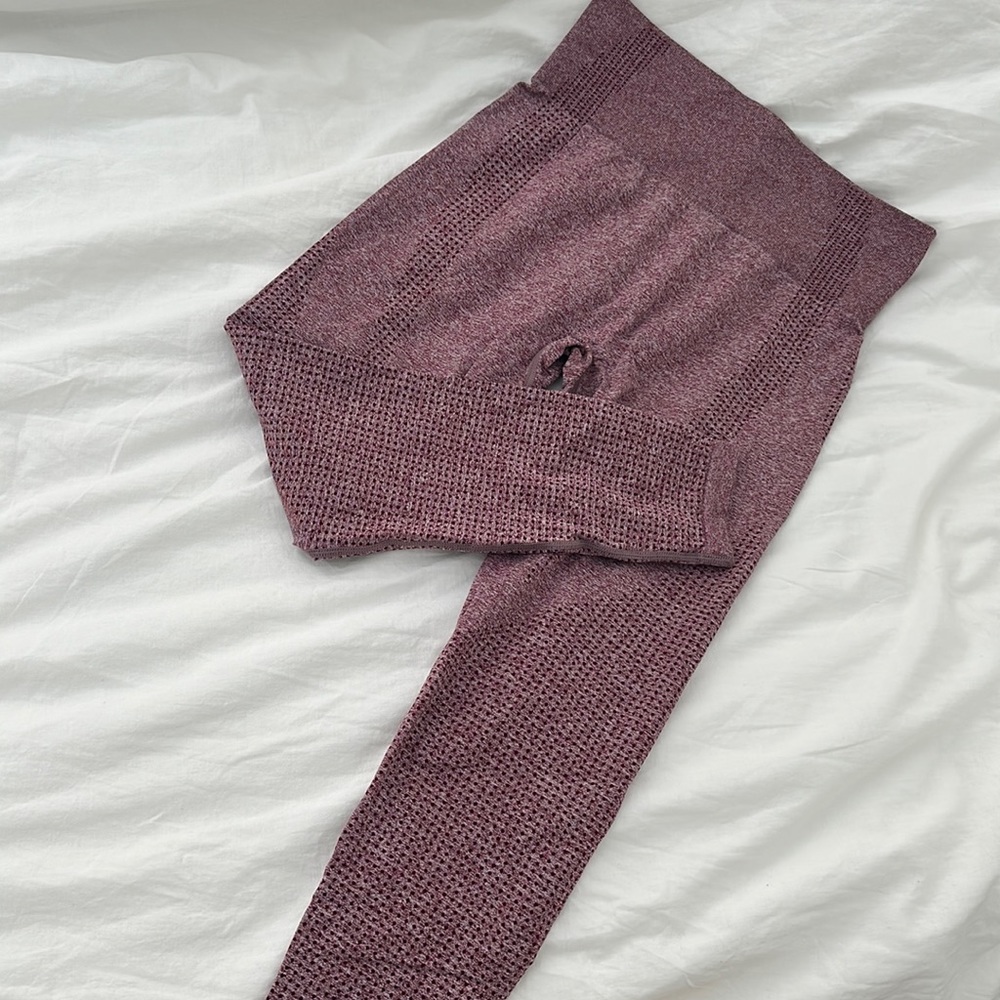 Burgundy Plum Workout Leggings